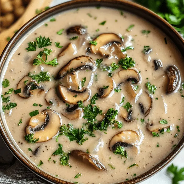 Cottage Cheese Mushroom Soup