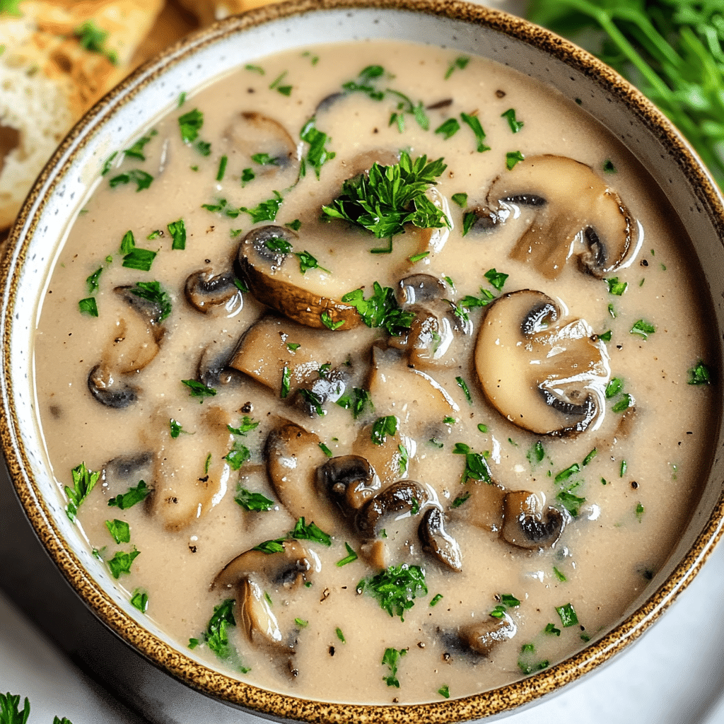 Cottage Cheese Mushroom Soup