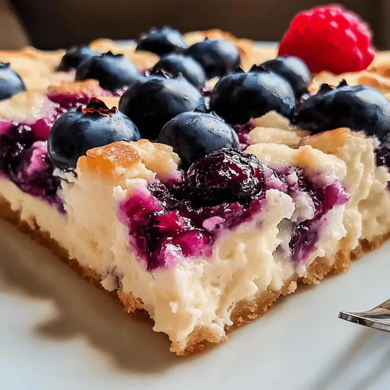 Blueberry Cottage Cheese Breakfast Bake