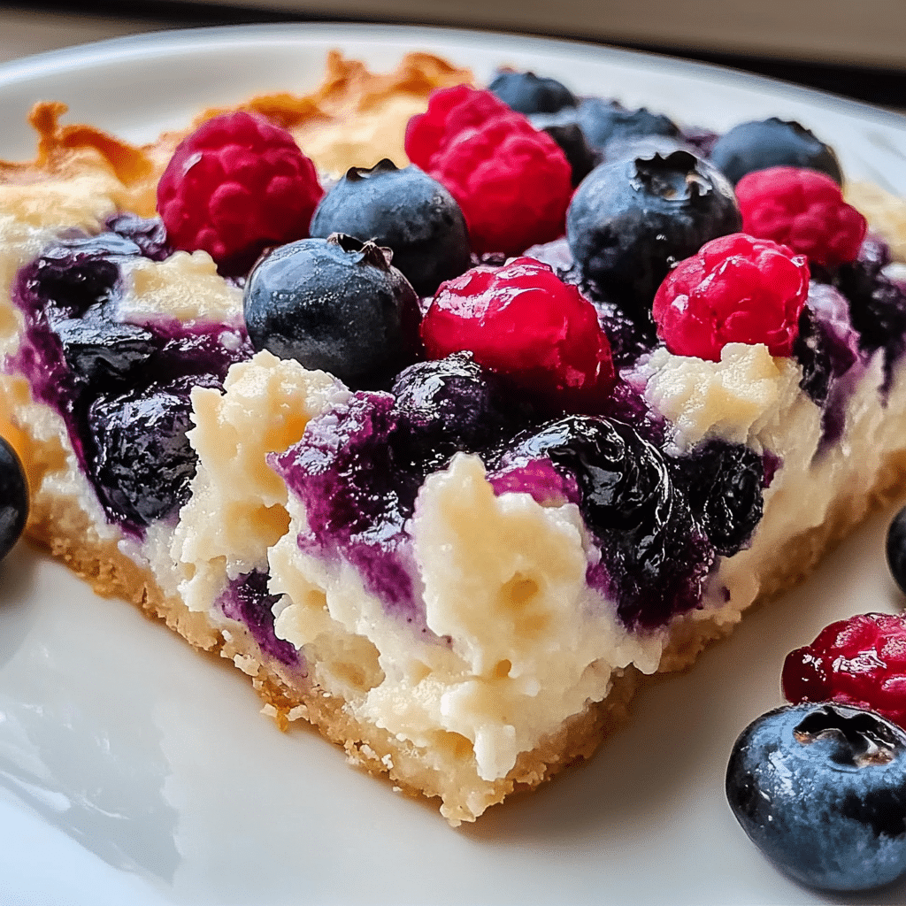 Blueberry Cottage Cheese Breakfast Bake