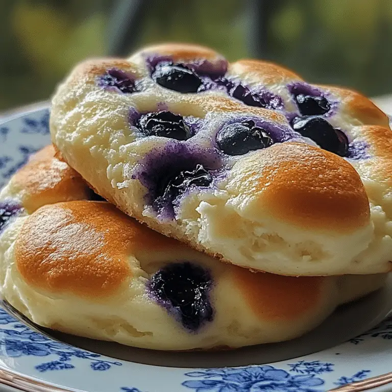 Blueberry Fluffy Cottage Cheese Cloud Bread