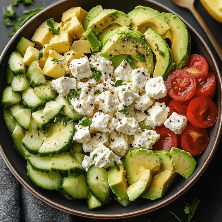 Cottage Cheese and Avocado Salad