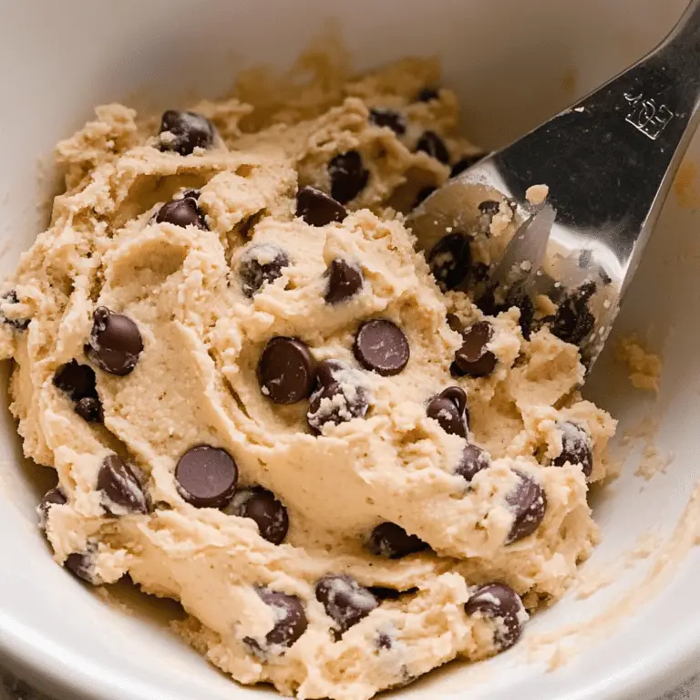 Delicious Chocolate Chip Cottage Cheese Cookie Dough