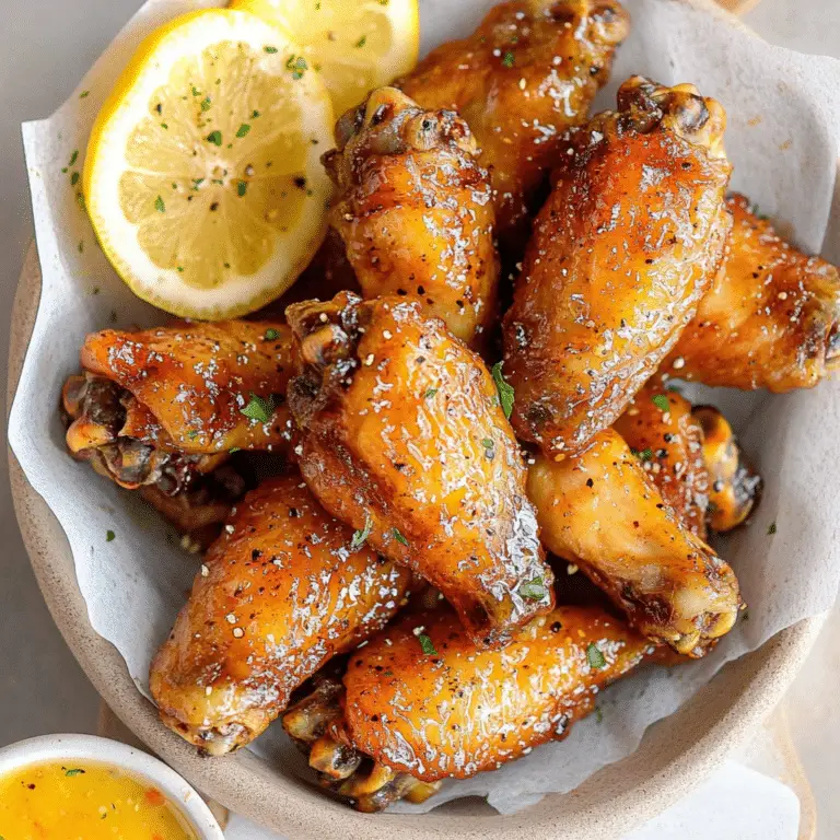 Honey Lemon Pepper Wings