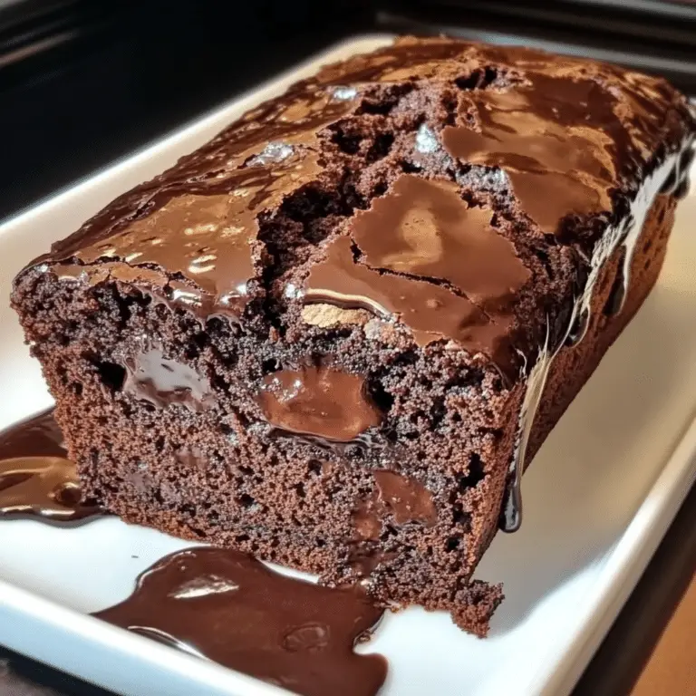 Hot Fudge Brownie Bread