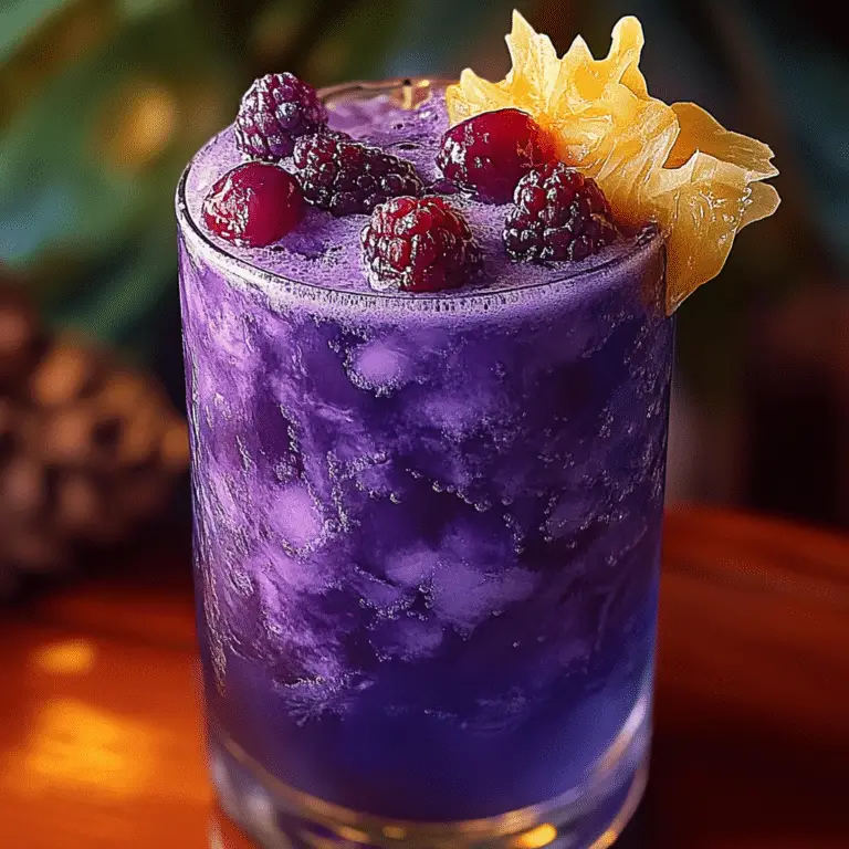 Jamaican Purple Rain Mocktail