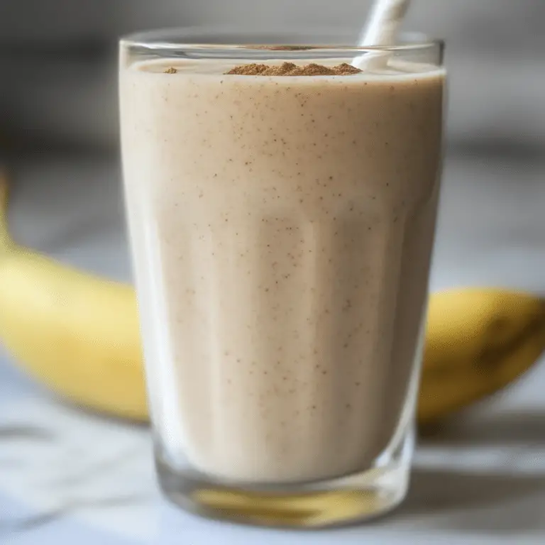 Vanilla Cinnamon Banana Smoothie