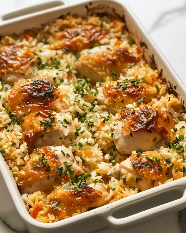 No Peek Chicken & Rice Casserole