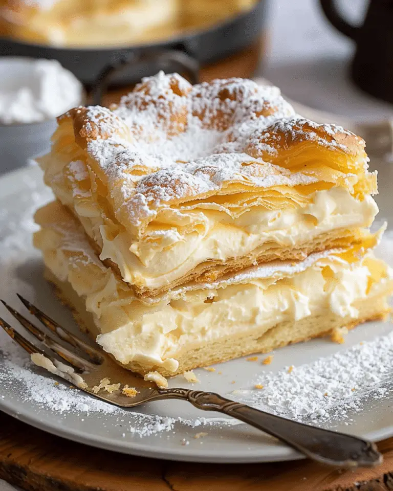 Karpatka Cake (Polish Carpathian Cream Cake)