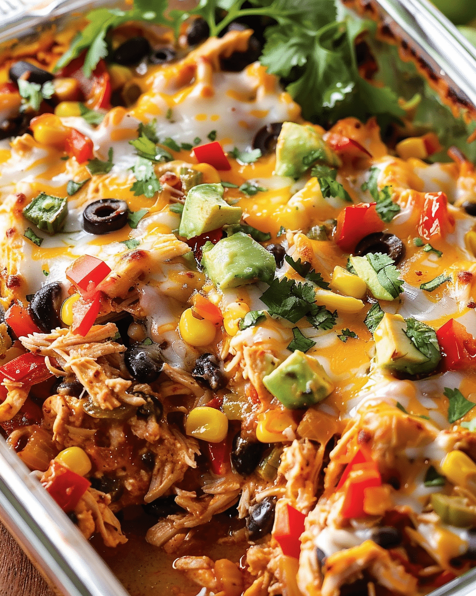 Chicken Burrito Casserole