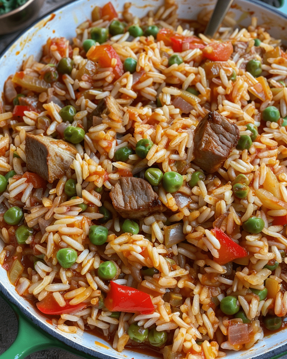 Serbian Rice with Meat (Djuvec Rice)