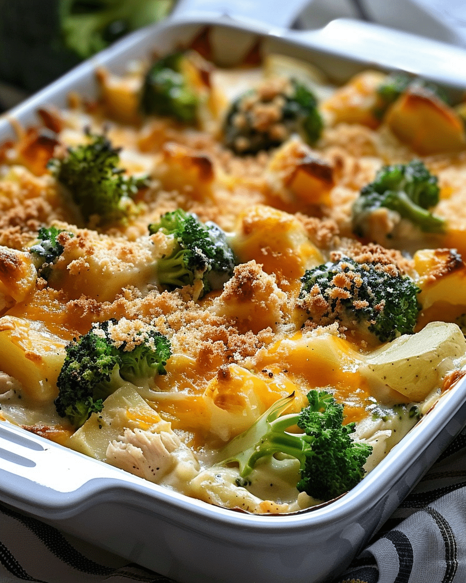 Baked Potato Chicken and Broccoli Casserole