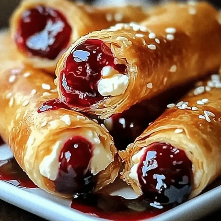 Air Fryer Cherry Cheesecake Egg Rolls