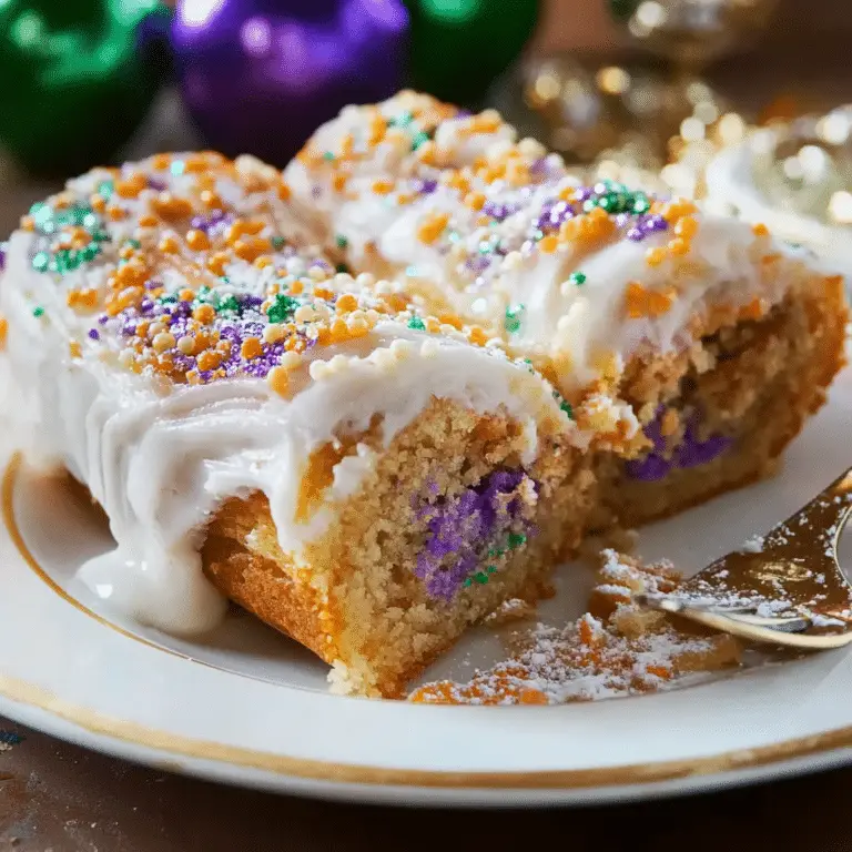 Authentic Mardi Gras King Cake