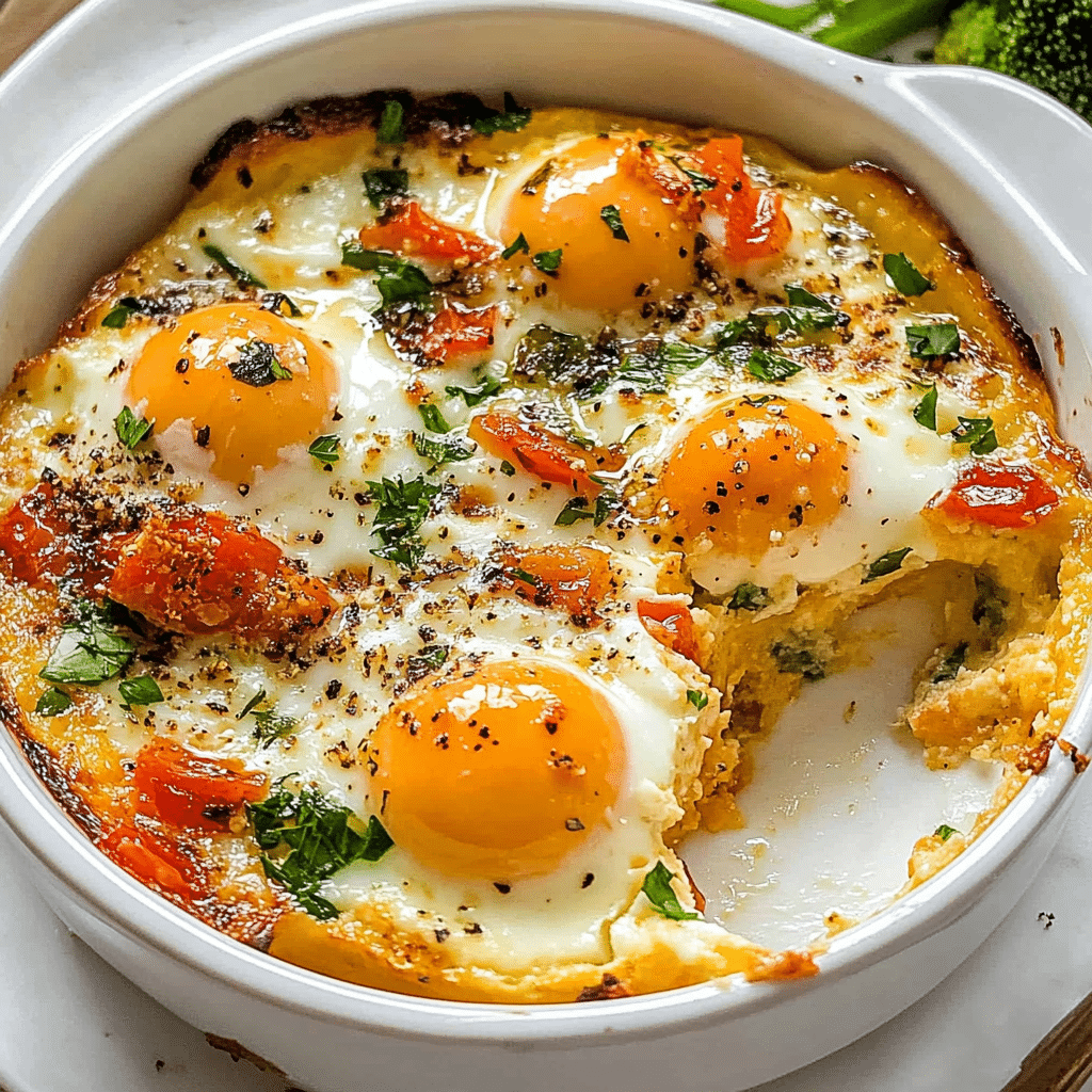 Baked Feta Eggs