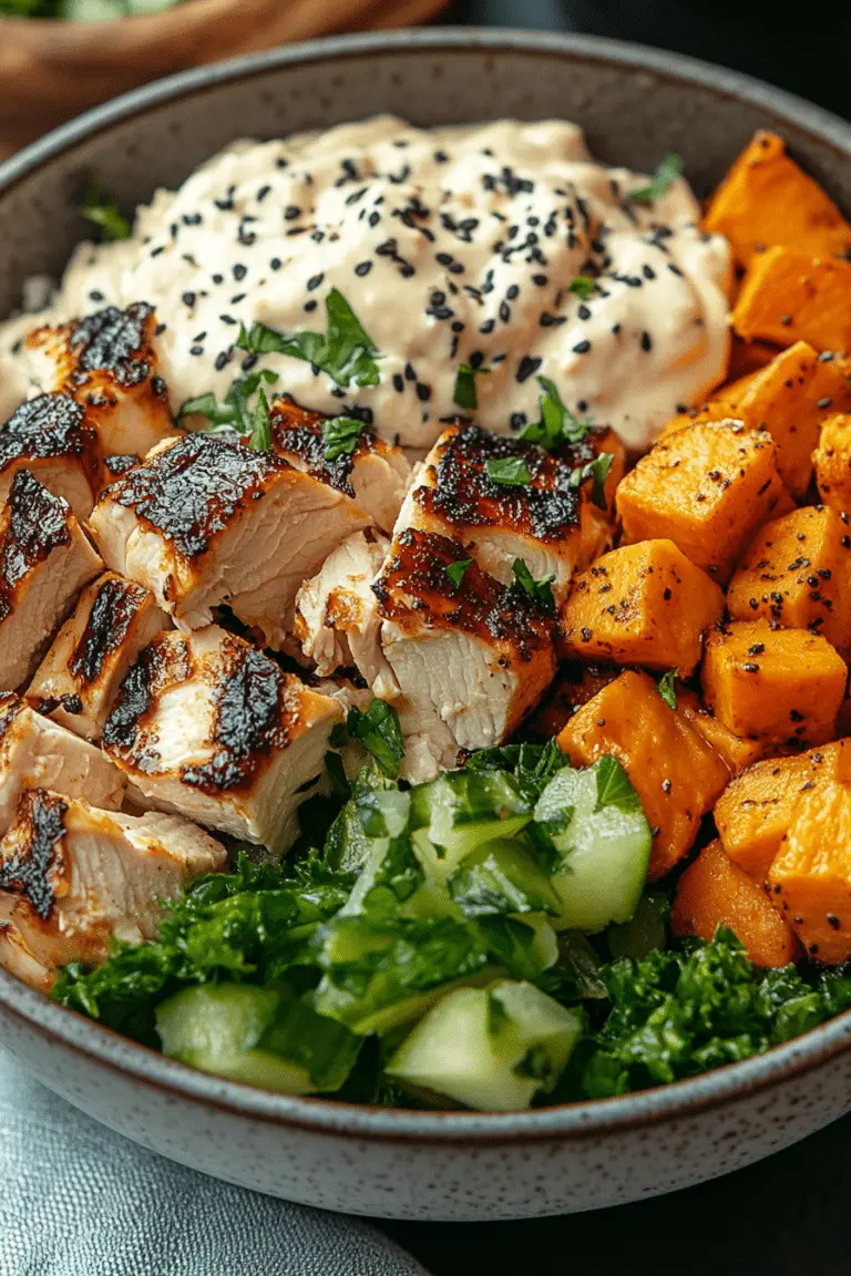 Chicken and Sweet Potato Bowls – A Nutritious & Flavorful Meal