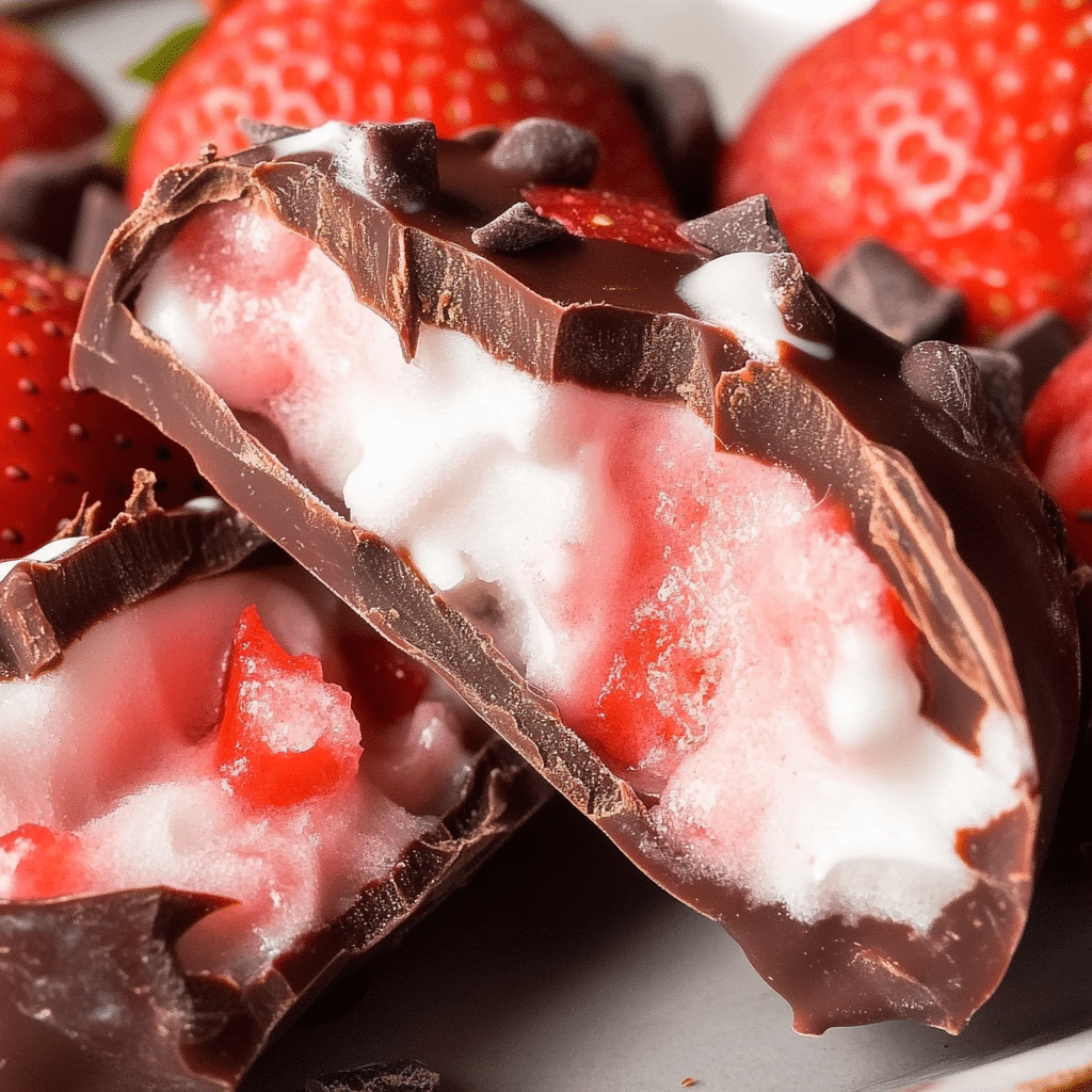 Chocolate Strawberry Yogurt Clusters