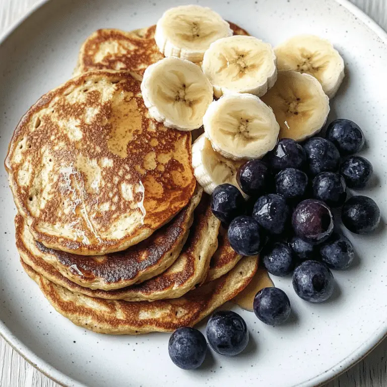 Flourless Banana & Protein Powder Pancakes