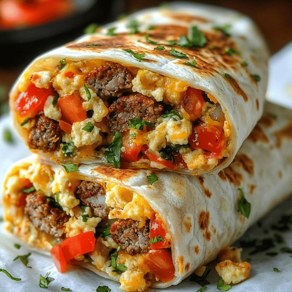 Freezer Breakfast Burritos