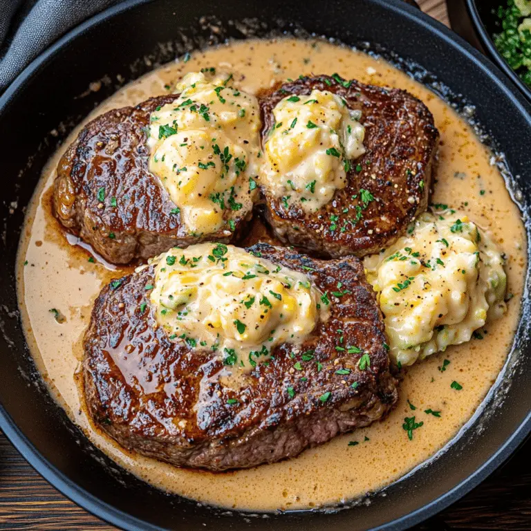 Gaelic Irish Steaks with Cream and Colcannon