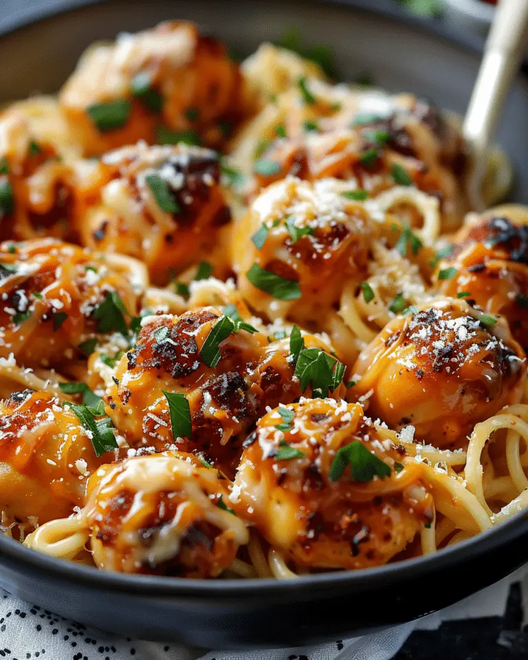 Garlic Butter Chicken Bites with Creamy Parmesan Pasta – A Comforting and Flavorful Dish