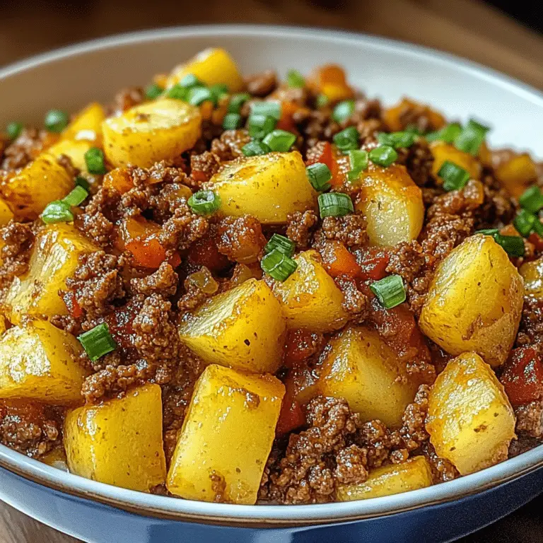 Ground Beef and Potatoes Casserole