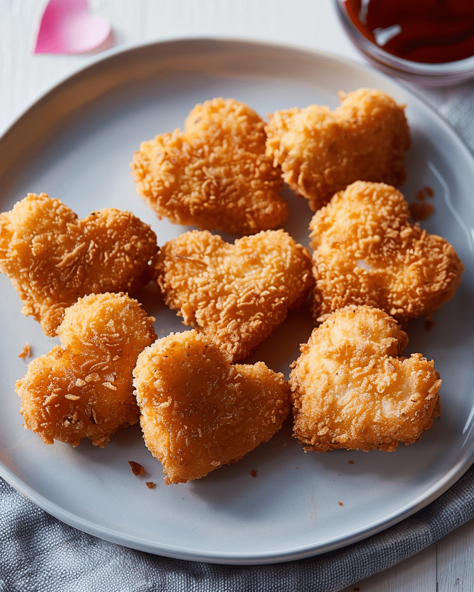 Heart-Shaped Chicken Nuggets