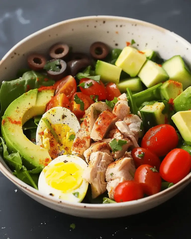 High-Protein Avocado Chicken Salad with Egg