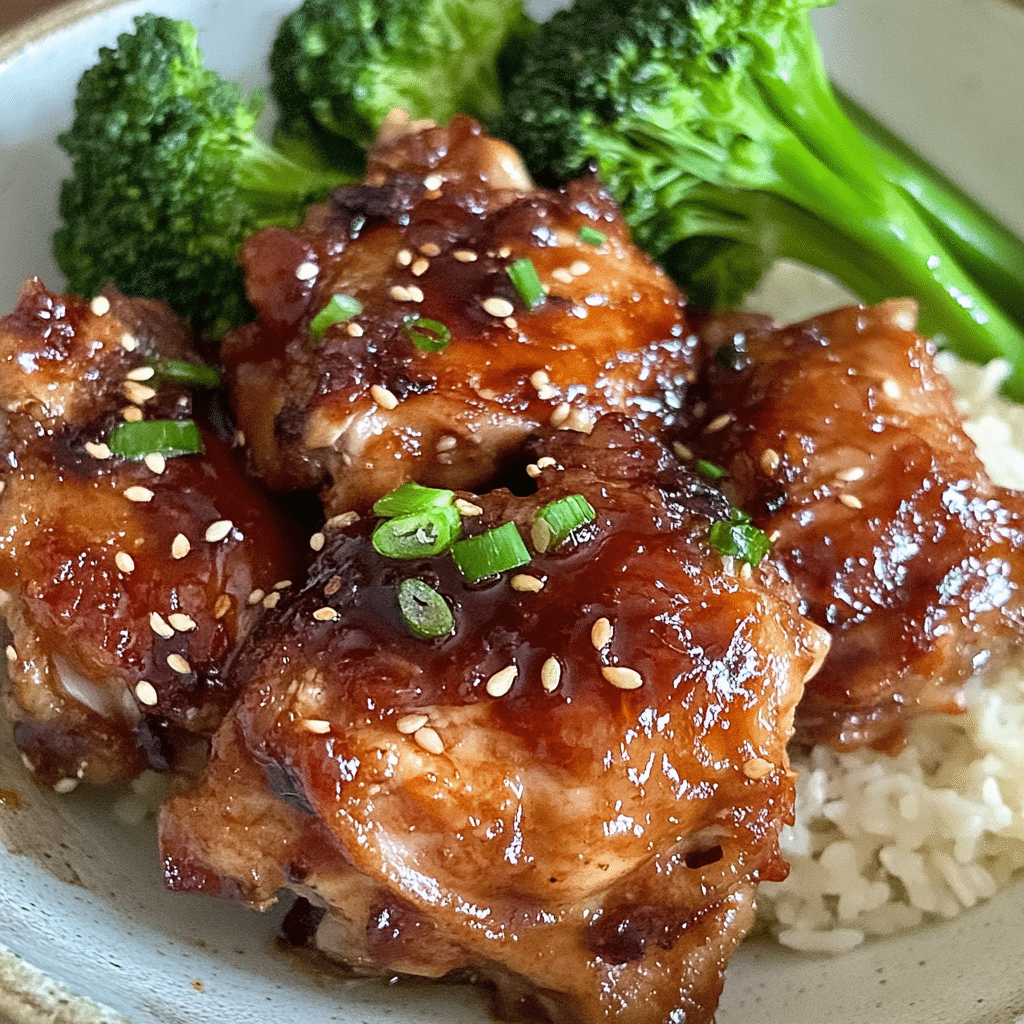 Soy Garlic Chicken Thighs