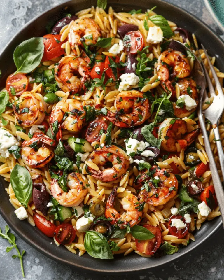 Shrimp Orzo Feta