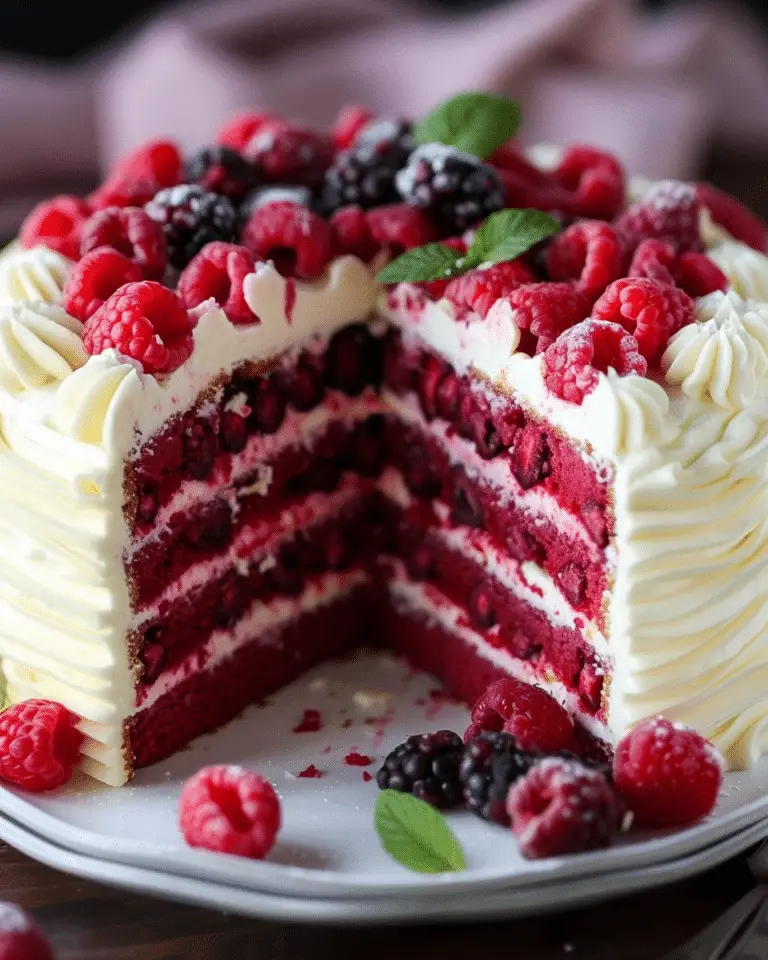 White Chocolate Raspberry Dream Cake
