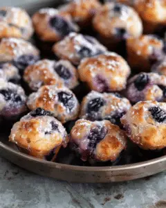 Baked Blueberry Fritter Bites