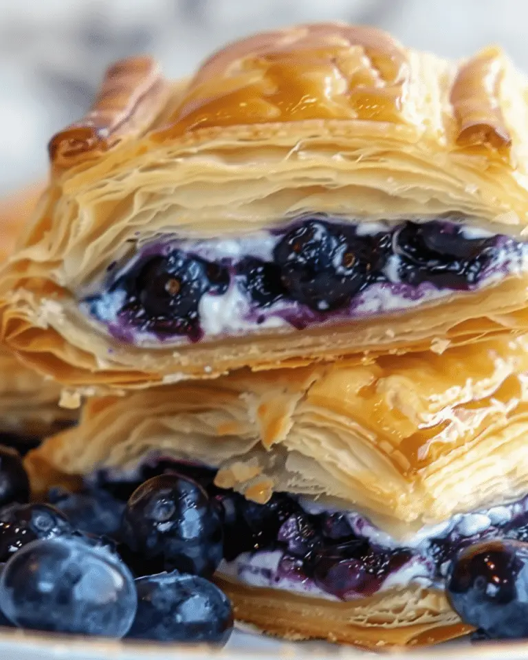 Blueberry Cream Cheese Puff Pastry