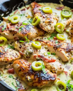 Creamy Pepperoncini Chicken Skillet