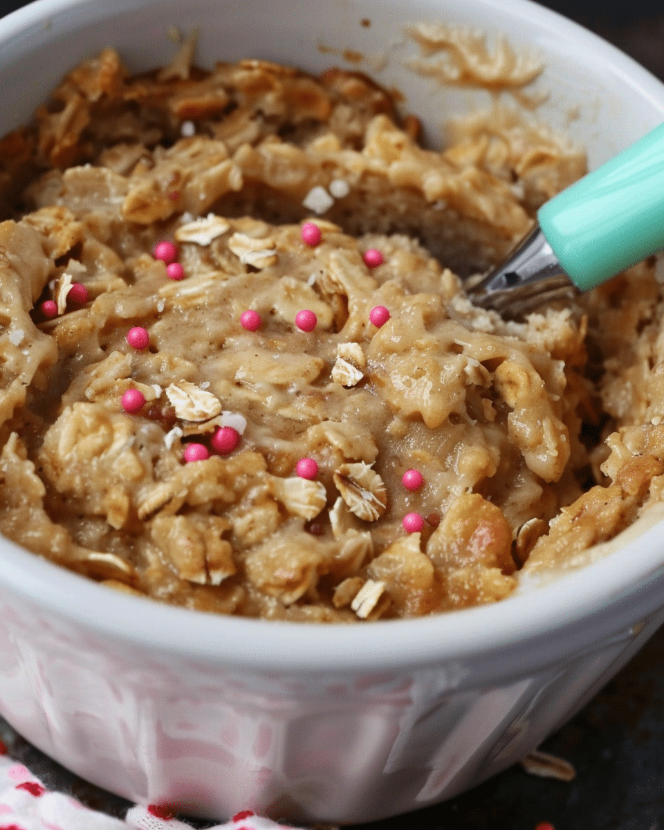 Sugar Cookie Protein Baked Oats