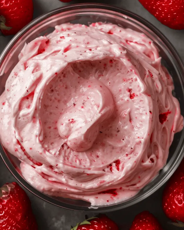 Fresh Strawberry Cream Cheese Frosting