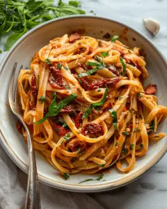 Vegan Creamy Sun-Dried Tomato Pasta
