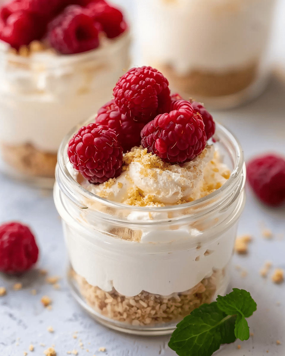 High-Protein Cheesecake Jars
