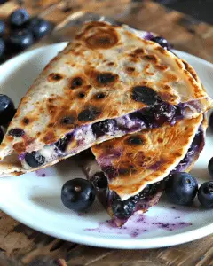 Blueberry Breakfast Quesadilla Delight!