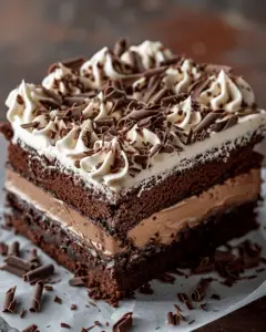 Brownie Refrigerator Cake