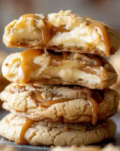 Caramel Cheesecake Cookies