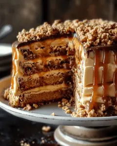 Caramel Toffee Crunch Cake