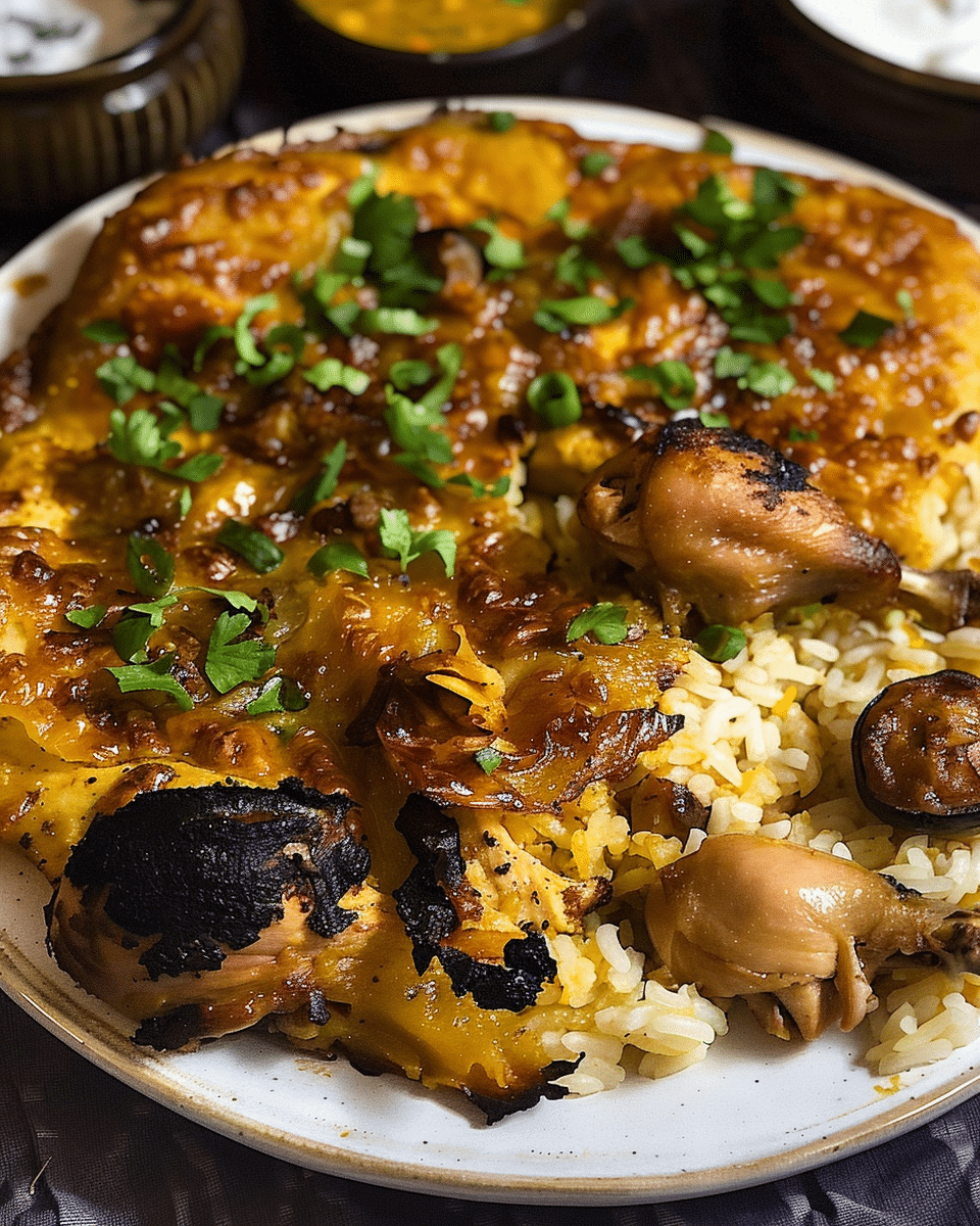 Chicken Maqluba – Middle Eastern Upside-Down Rice