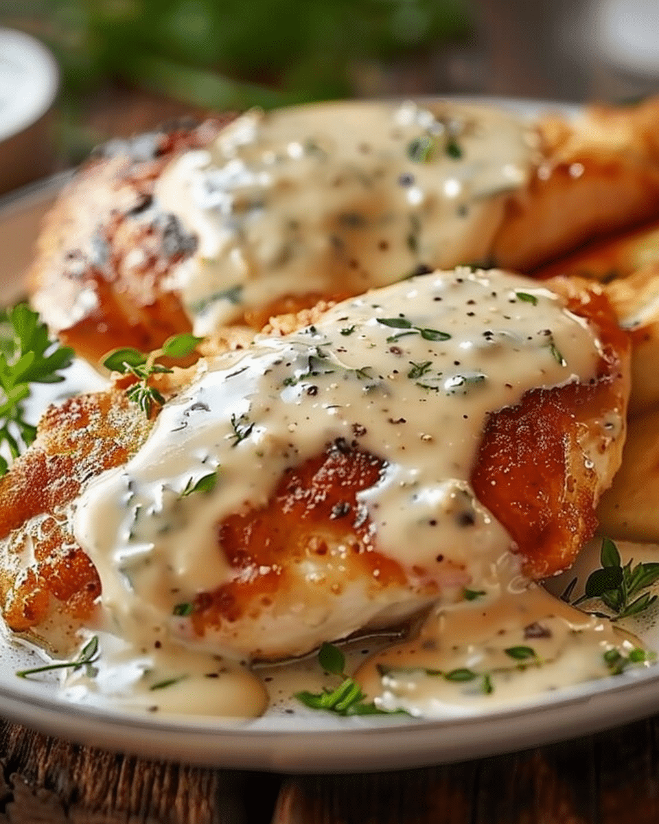 Chicken with Boursin Sauce