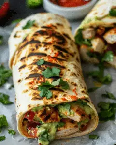 Chipotle Ranch Grilled Chicken Burrito 