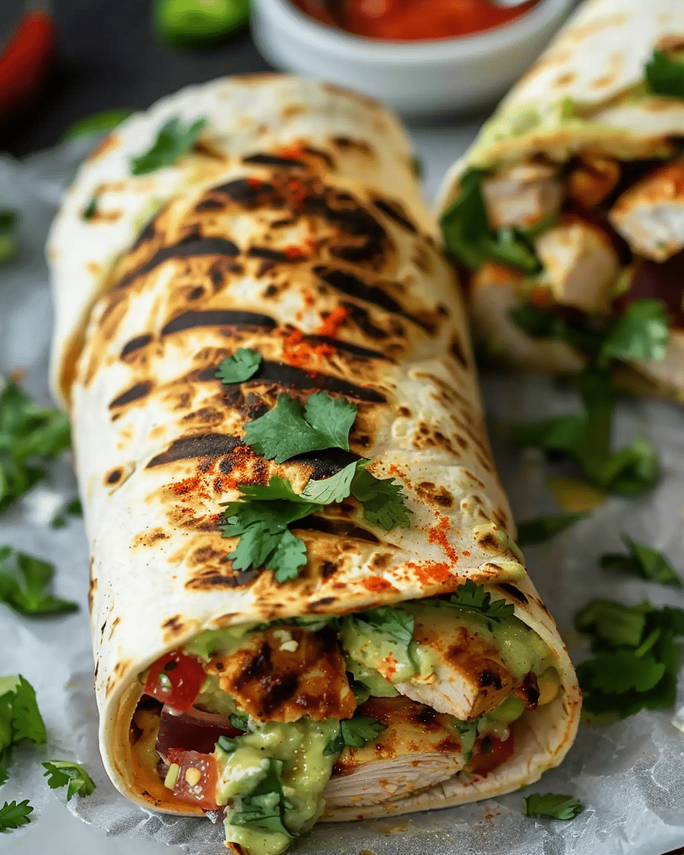 Chipotle Ranch Grilled Chicken Burrito 