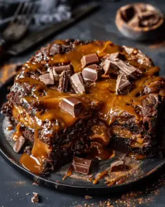 Chocolate Caramel Dump Cake