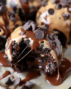 Chocolate Chip Cookie Dough Brownie Bites