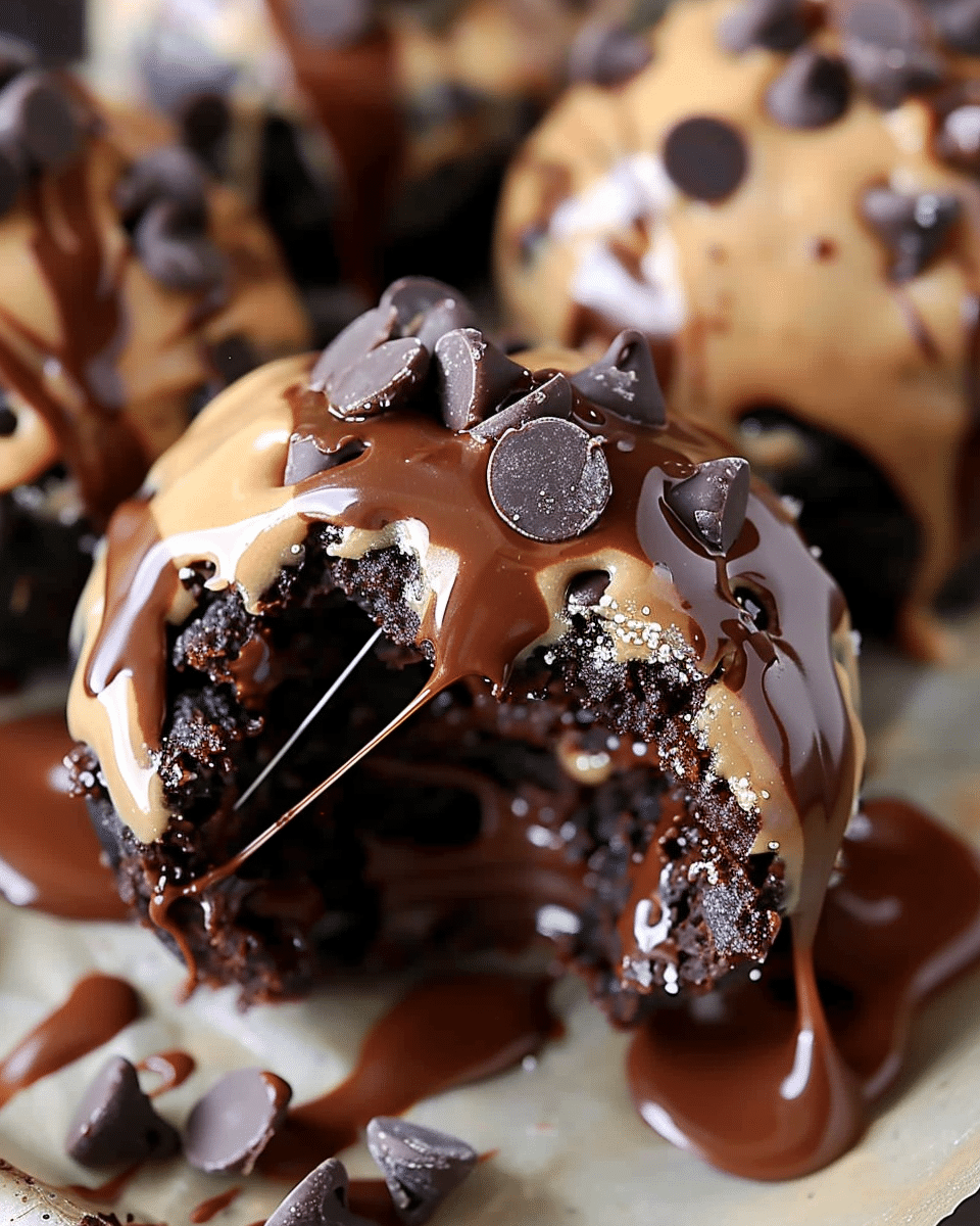 Chocolate Chip Cookie Dough Brownie Bites