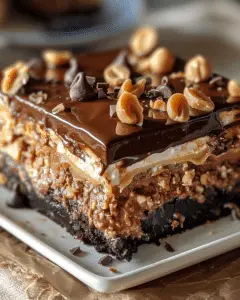 Chocolate Peanut Butter Lasagna